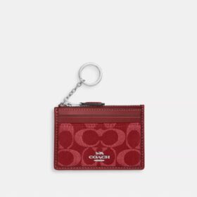 Mini Skinny ID-etui in Signature Denim