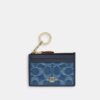 Mini Skinny ID-etui in Signature Denim