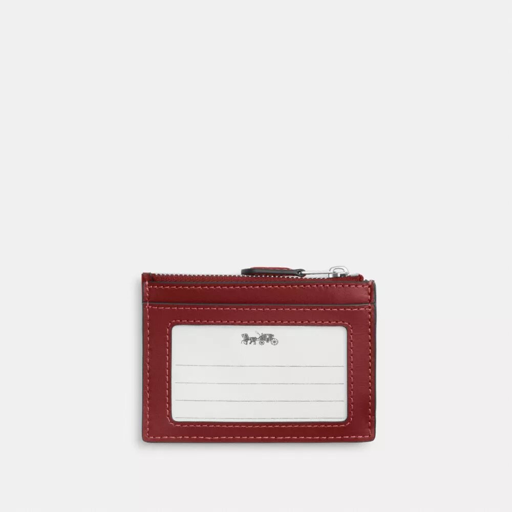 Mini Skinny ID-etui in Signature Denim