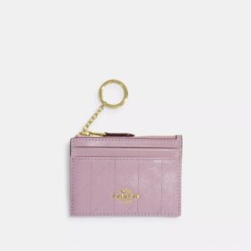 Mini Skinny ID-etui met doorgestikt patroon
