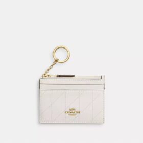 Mini Skinny ID-etui met doorgestikt patroon