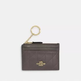 Mini Skinny ID-etui met doorgestikt patroon