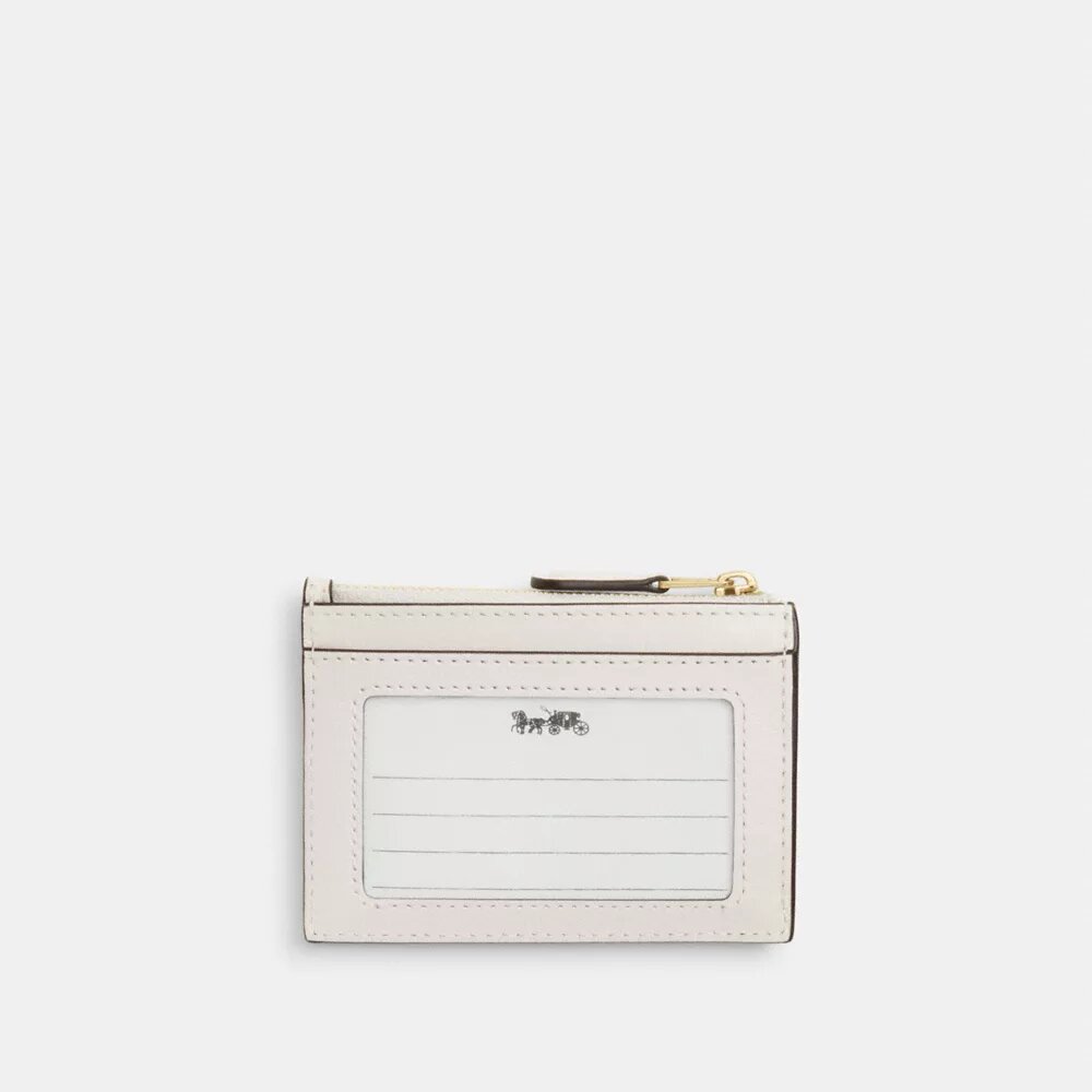 Mini Skinny ID-etui met doorgestikt patroon