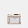 Mini Skinny ID-hoesje van Signature Canvas met bloemenprint