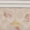 Mini Skinny ID-hoesje van Signature Canvas met bloemenprint