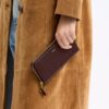 New York slanke accordeonportemonnee met rits