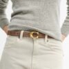 Omkeerbare riem met gebeeldhouwde C-gesp, 25 mm