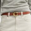 Omkeerbare riem met gebeeldhouwde C-gesp, 25 mm