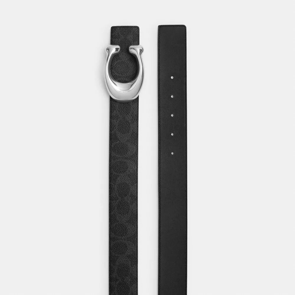 Omkeerbare riem met gebeeldhouwde C-gesp, 38 mm