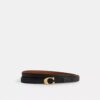 Omkeerbare riem met karakteristieke, sculpturale gesp, 13 mm