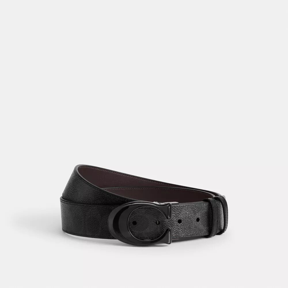 Op maat te knippen omkeerbare riem met kenmerkende gesp, 38 mm