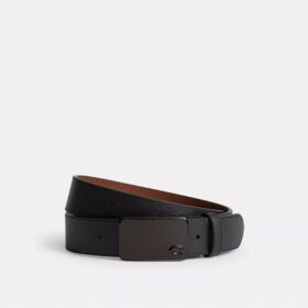 Op maat te knippen omkeerbare riem met kenmerkende plaquetgesp, 38 mm