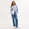 Oxford-overhemd van gerecycled katoen in patchworkstijl