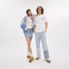 Patchwork gestreepte broek