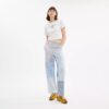 Patchwork gestreepte broek