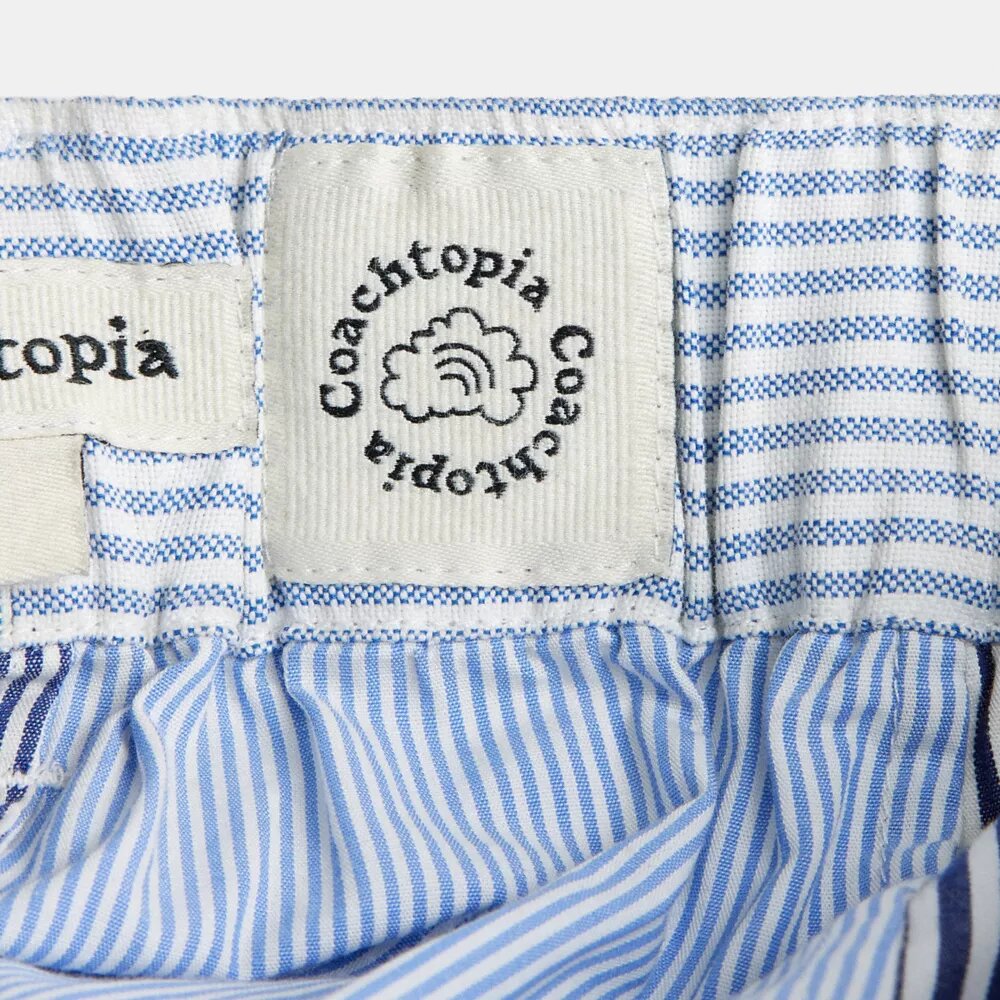 Patchwork gestreepte broek