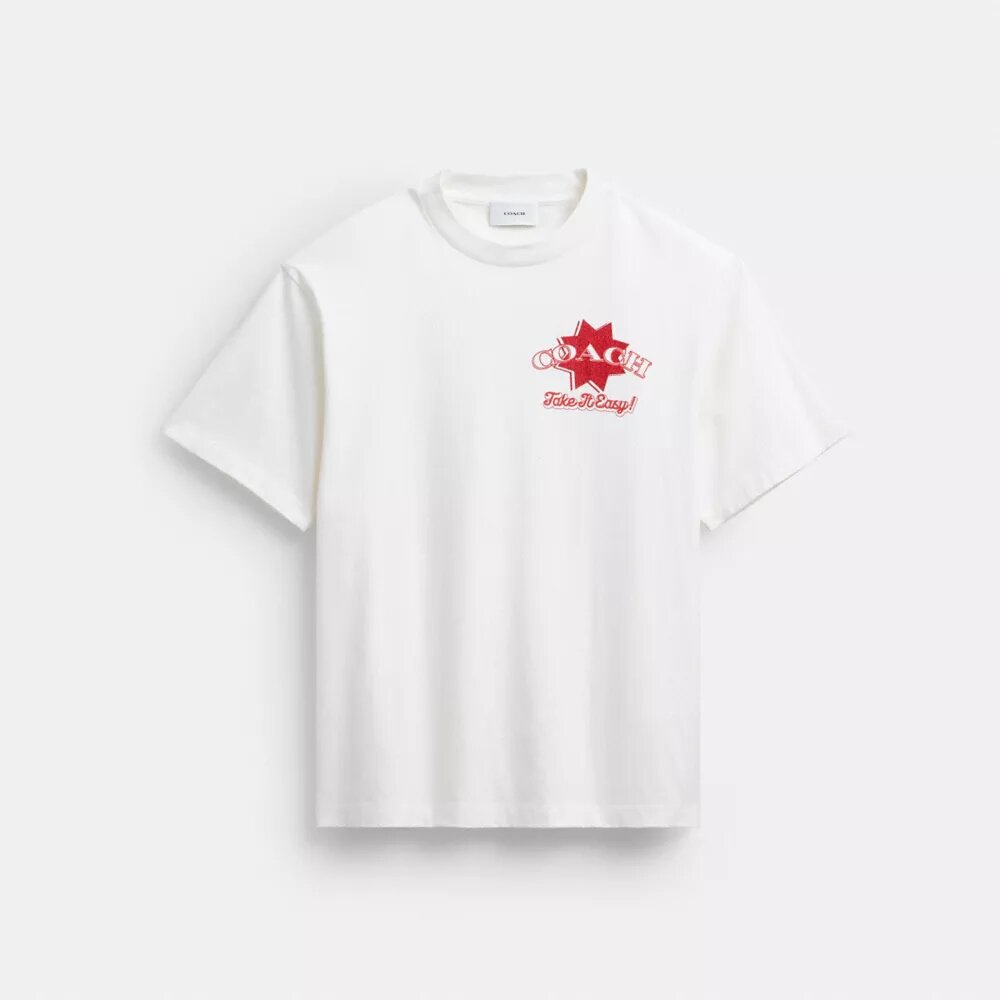 Pizza Relaxed T-shirt van biologisch katoen