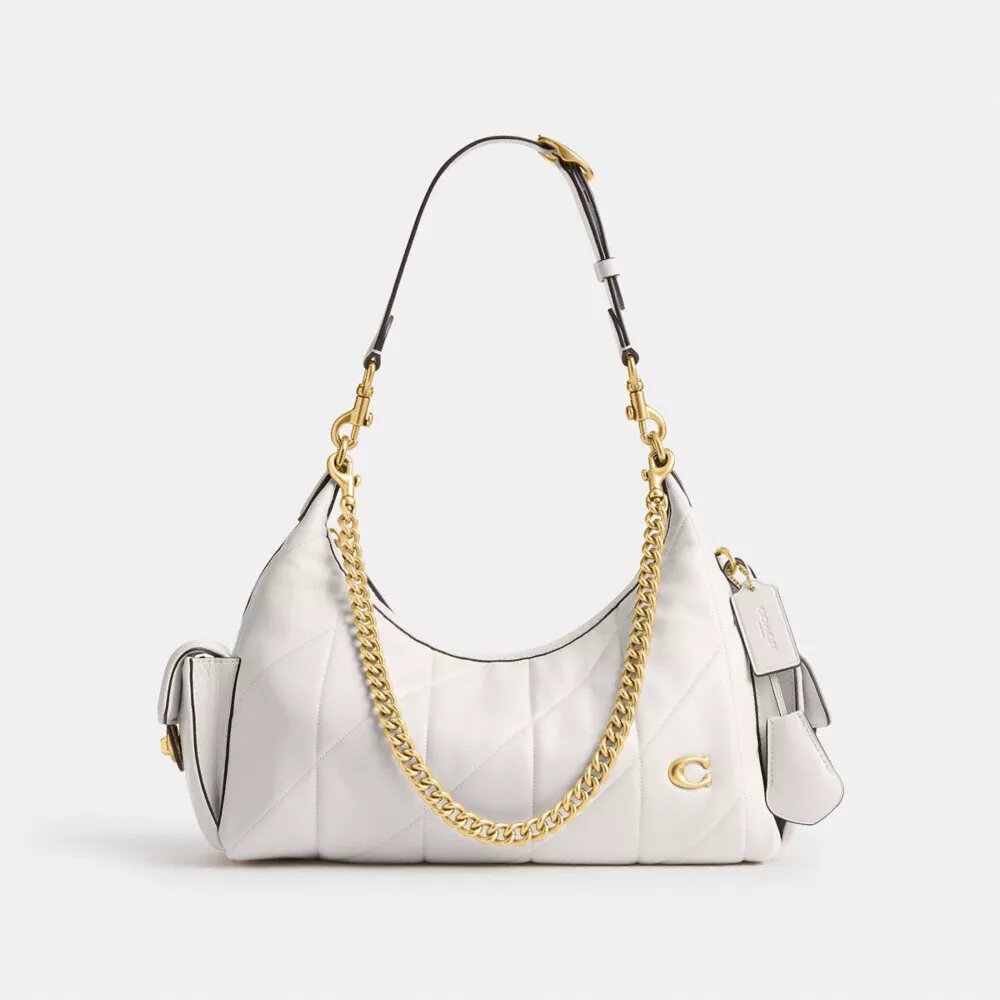 Pocket Juliet-tassen 30 met doorgestikt patroon