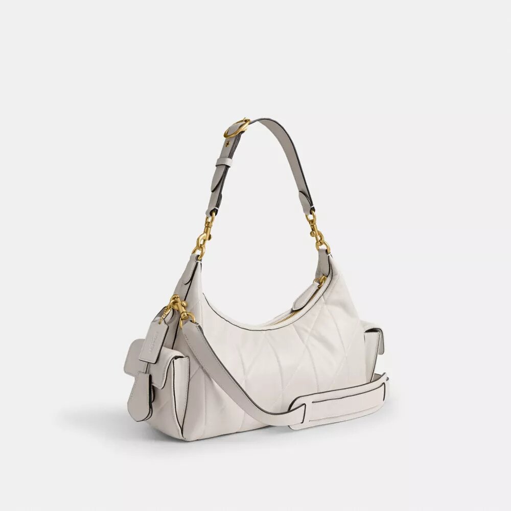 Pocket Juliet-tassen 30 met doorgestikt patroon