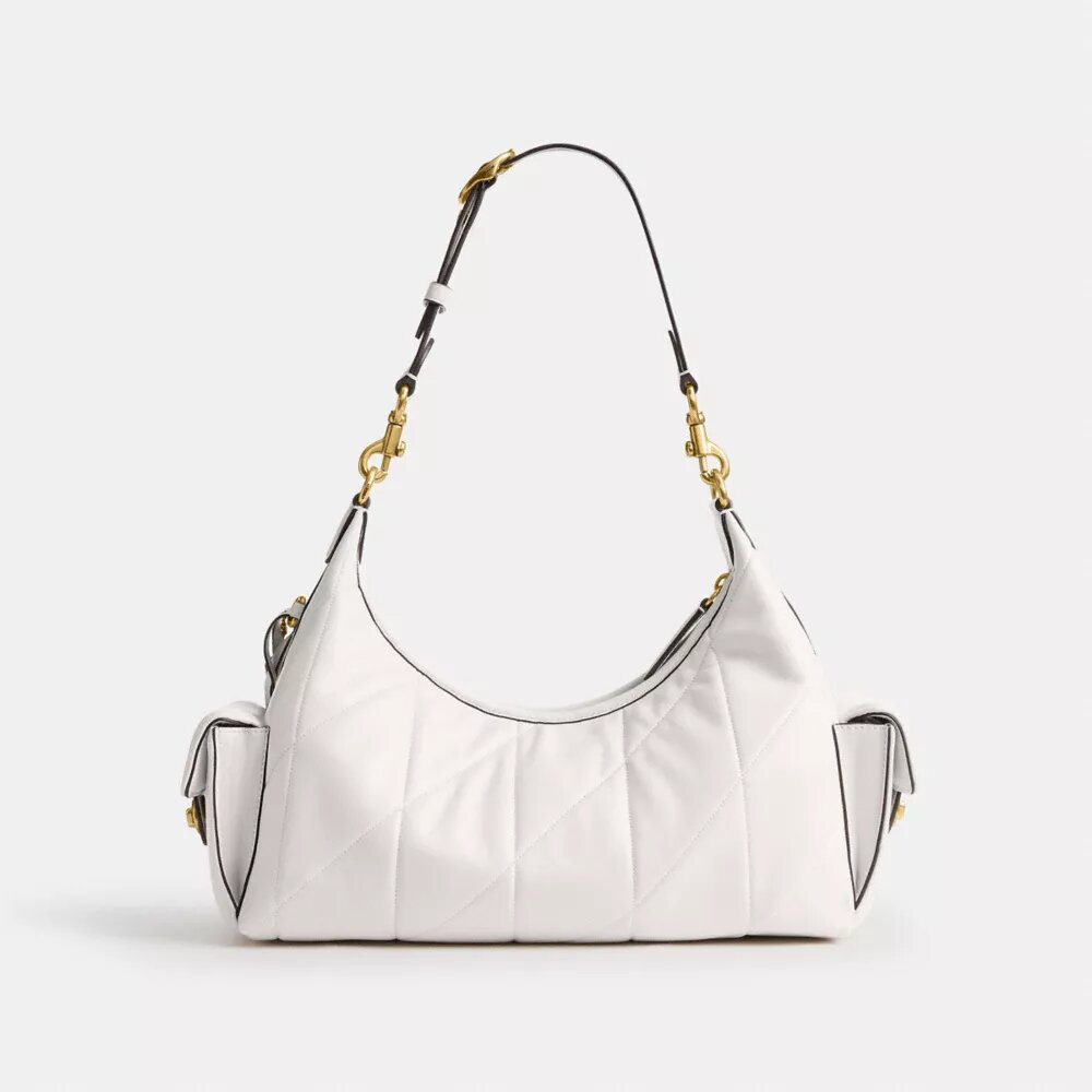 Pocket Juliet-tassen 30 met doorgestikt patroon