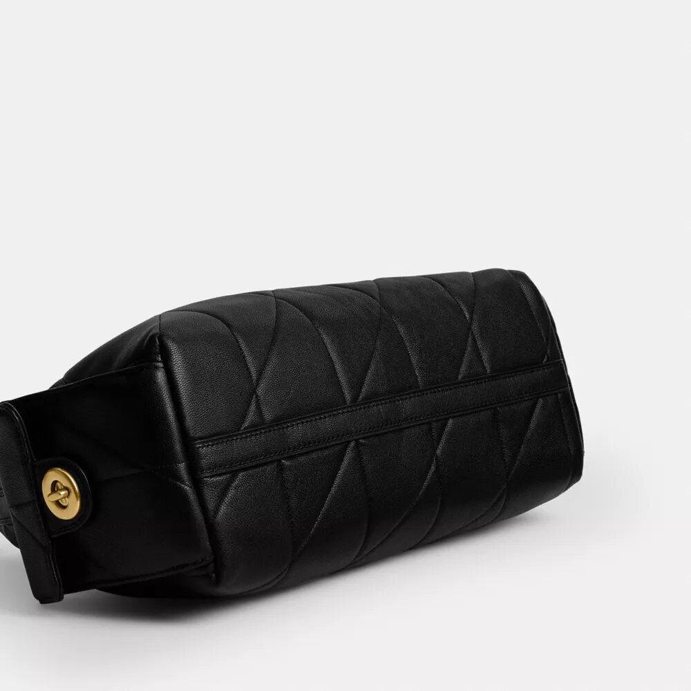 Pocket Juliet-tassen 30 met doorgestikt patroon