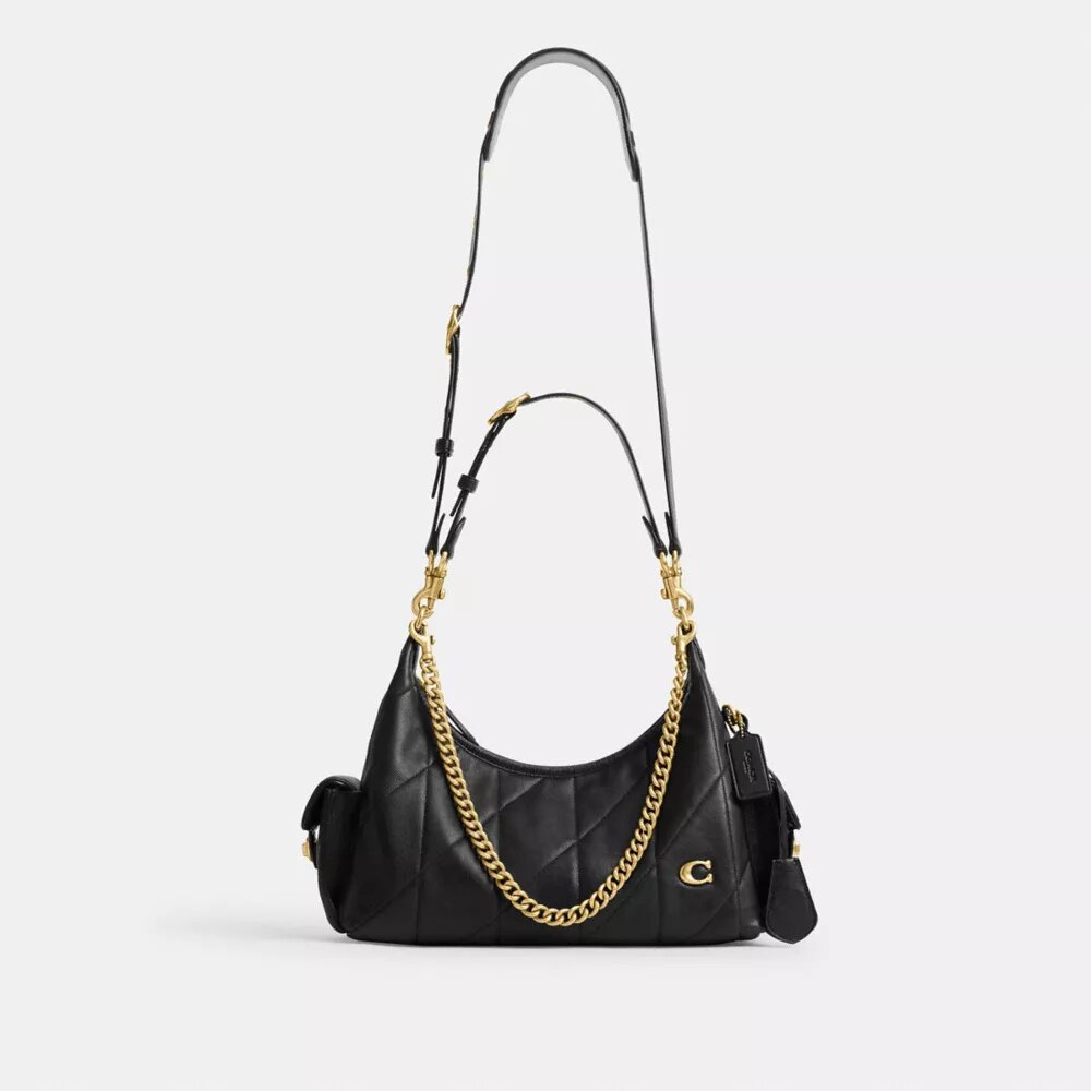 Pocket Juliet-tassen 30 met doorgestikt patroon