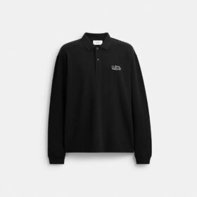 Poloshirt met lange mouwen met Horse and Carriage