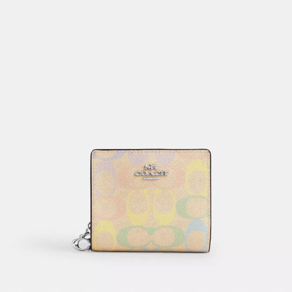 Portemonnee met drukknoop van Rainbow Signature Canvas