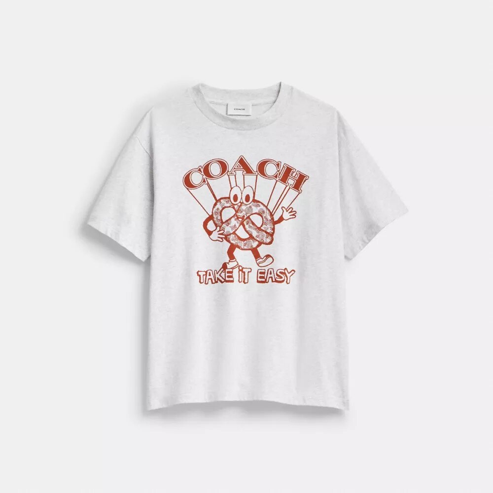 Pretzel Relaxed T-shirt van biologisch katoen