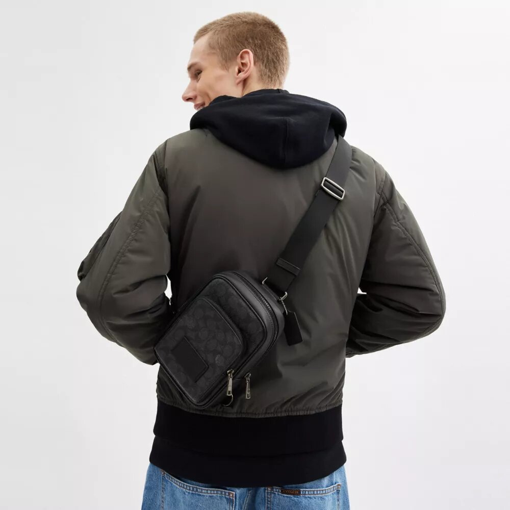 Racer-schoudertas van Signature Canvas