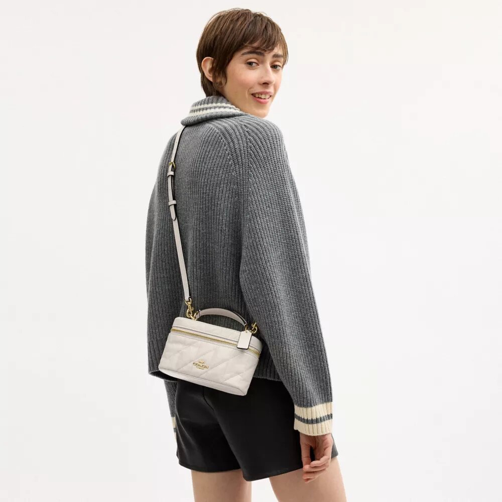Rainer Crossbodytas 18 met doorgestikt patroon