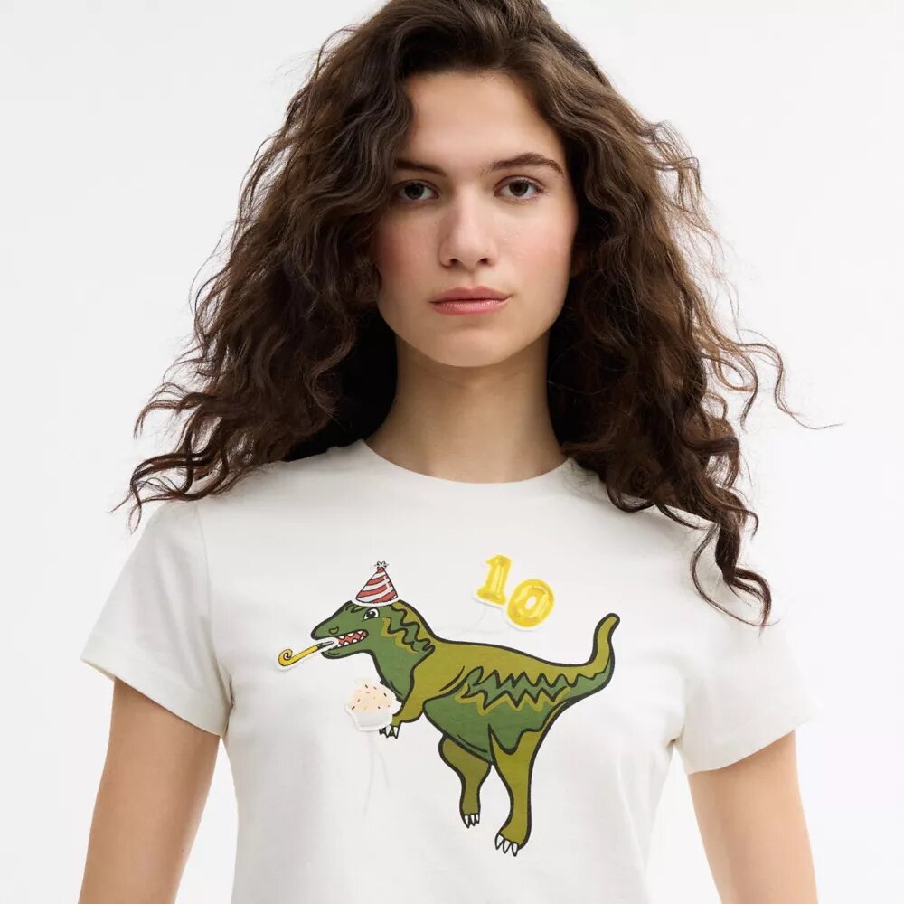 Rexy 10e verjaardag 90's fit T-shirt van biologisch katoen