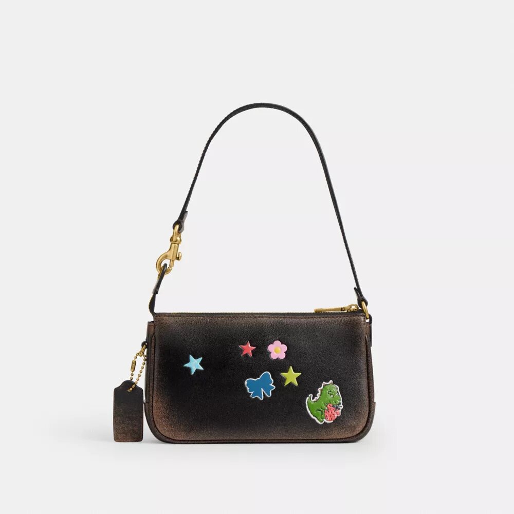 Rexy 10e verjaardag Plaza-tas 18 in ‘Loved Leather’ met stickerprint