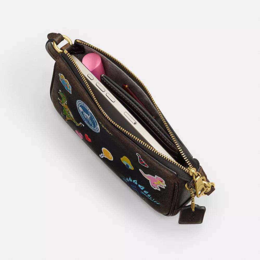 Rexy 10e verjaardag Plaza-tas 18 in ‘Loved Leather’ met stickerprint