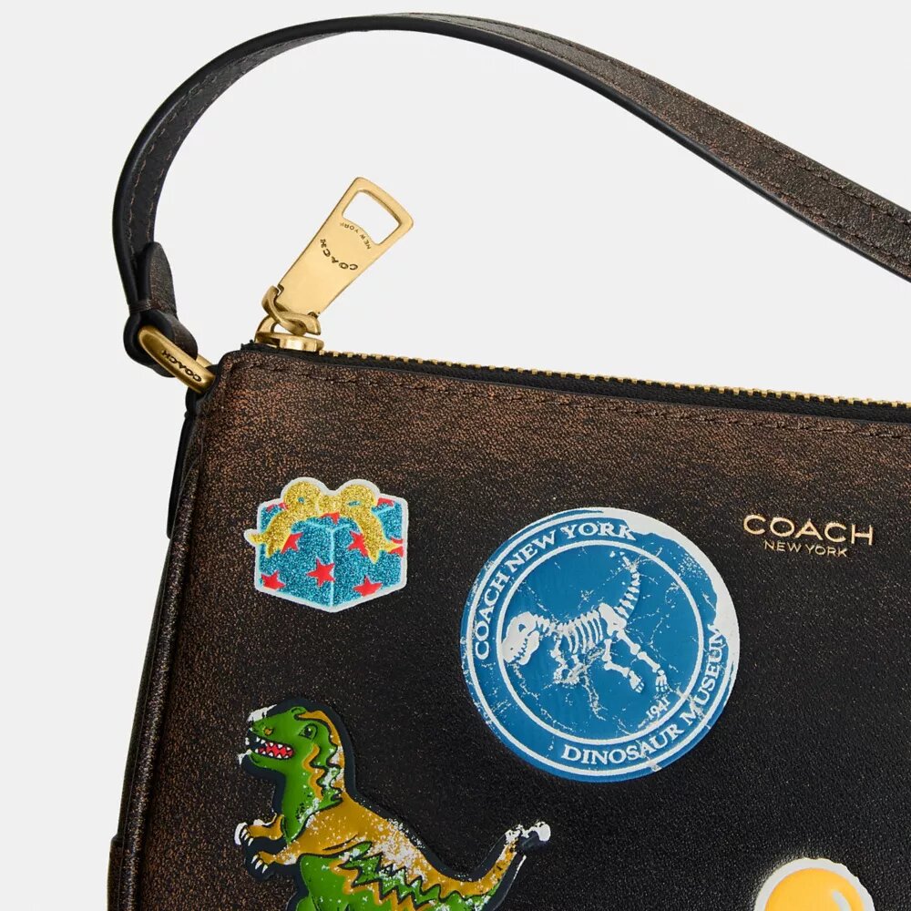 Rexy 10e verjaardag Plaza-tas 18 in ‘Loved Leather’ met stickerprint