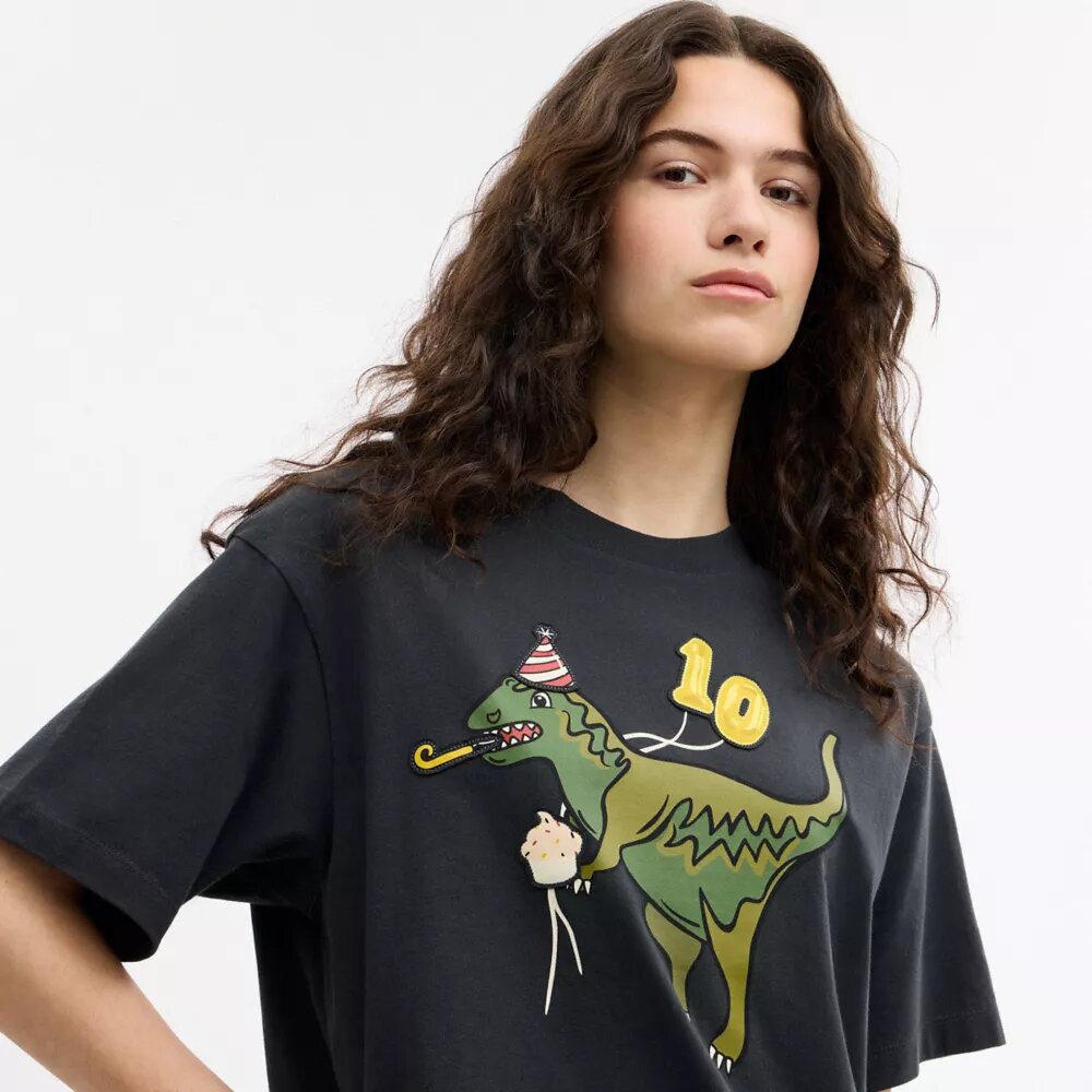 Rexy 10e verjaardag Relaxed T-shirt van biologisch katoen