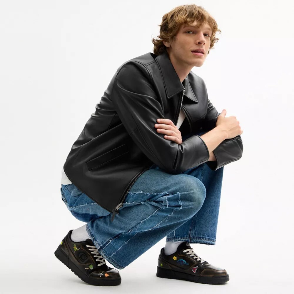 Rexy 10e verjaardag Soho-sneaker met stickerprint