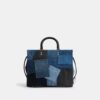 Rogue-tassen met patchwork van hergebruikt denim