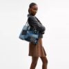 Rogue-tassen met patchwork van hergebruikt denim