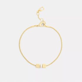 Rondelle-armband met kubusvormige parel