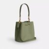 Rowan-bucketbag van kenmerkend leer