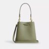 Rowan-bucketbag van kenmerkend leer