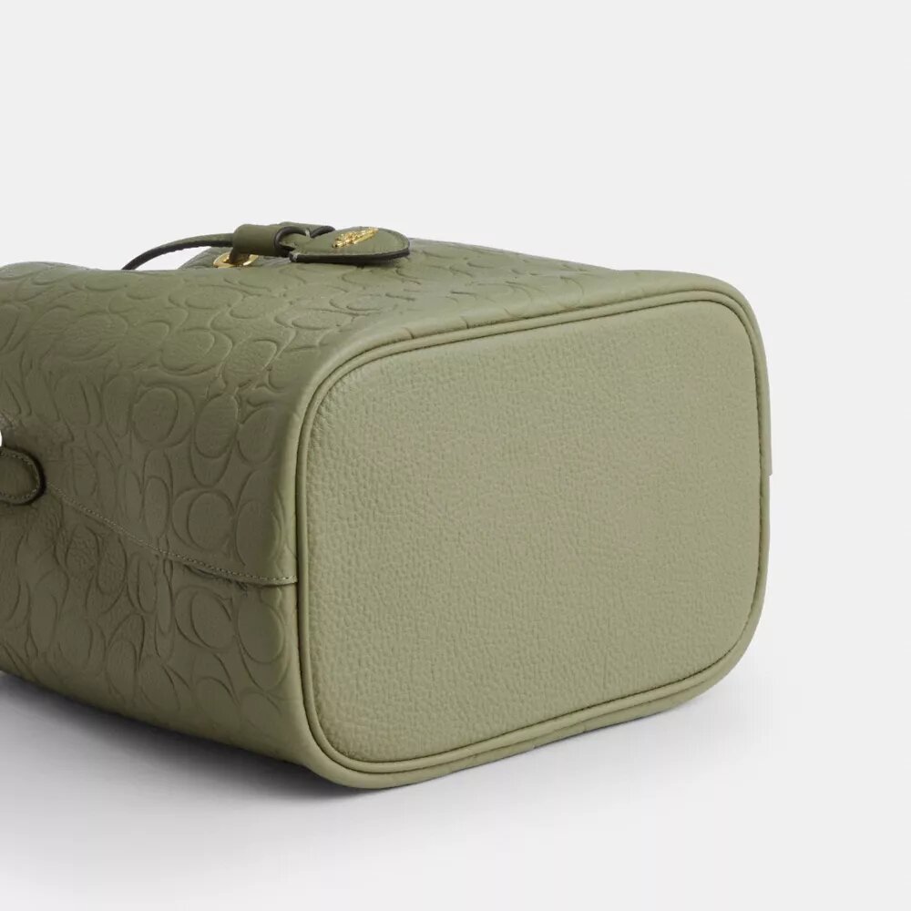 Rowan-bucketbag van kenmerkend leer
