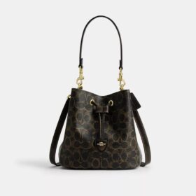 Rowan-bucketbag van Loved Signature Canvas met bedels