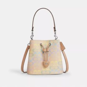 Rowan-bucketbag van Rainbow Signature Canvas