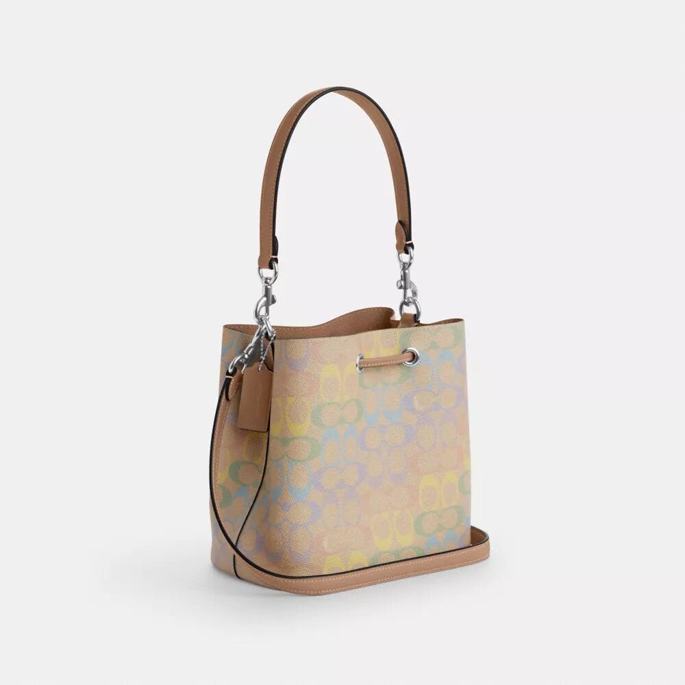 Rowan-bucketbag van Rainbow Signature Canvas