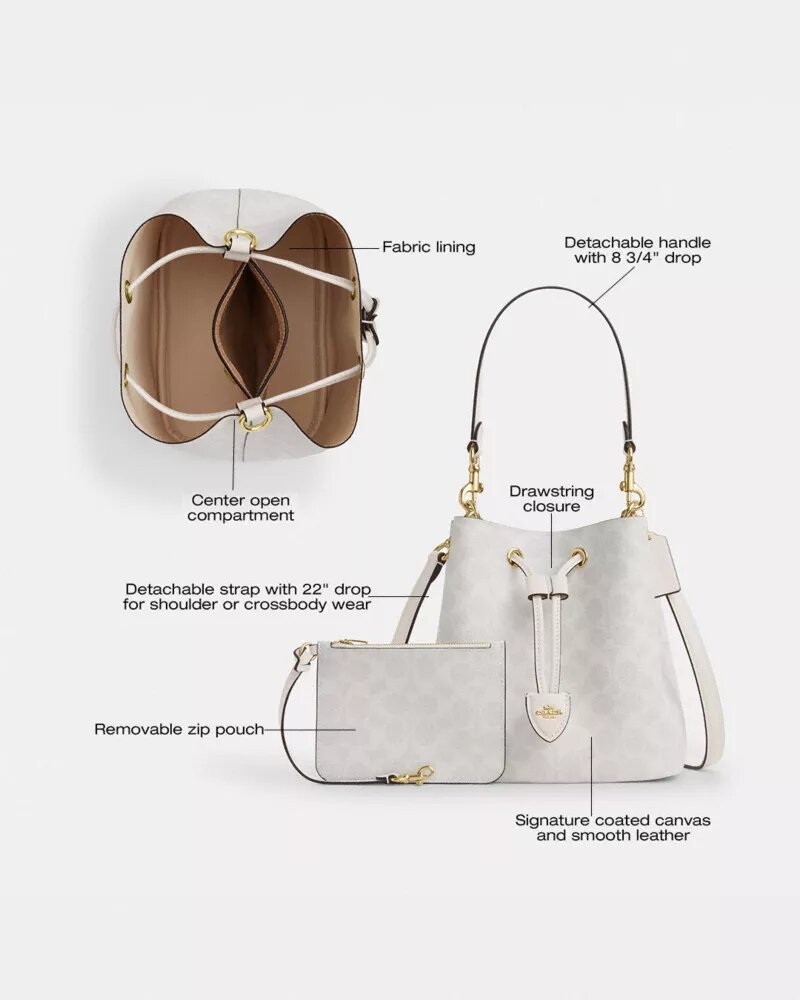 Rowan-bucketbag van Signature Canvas