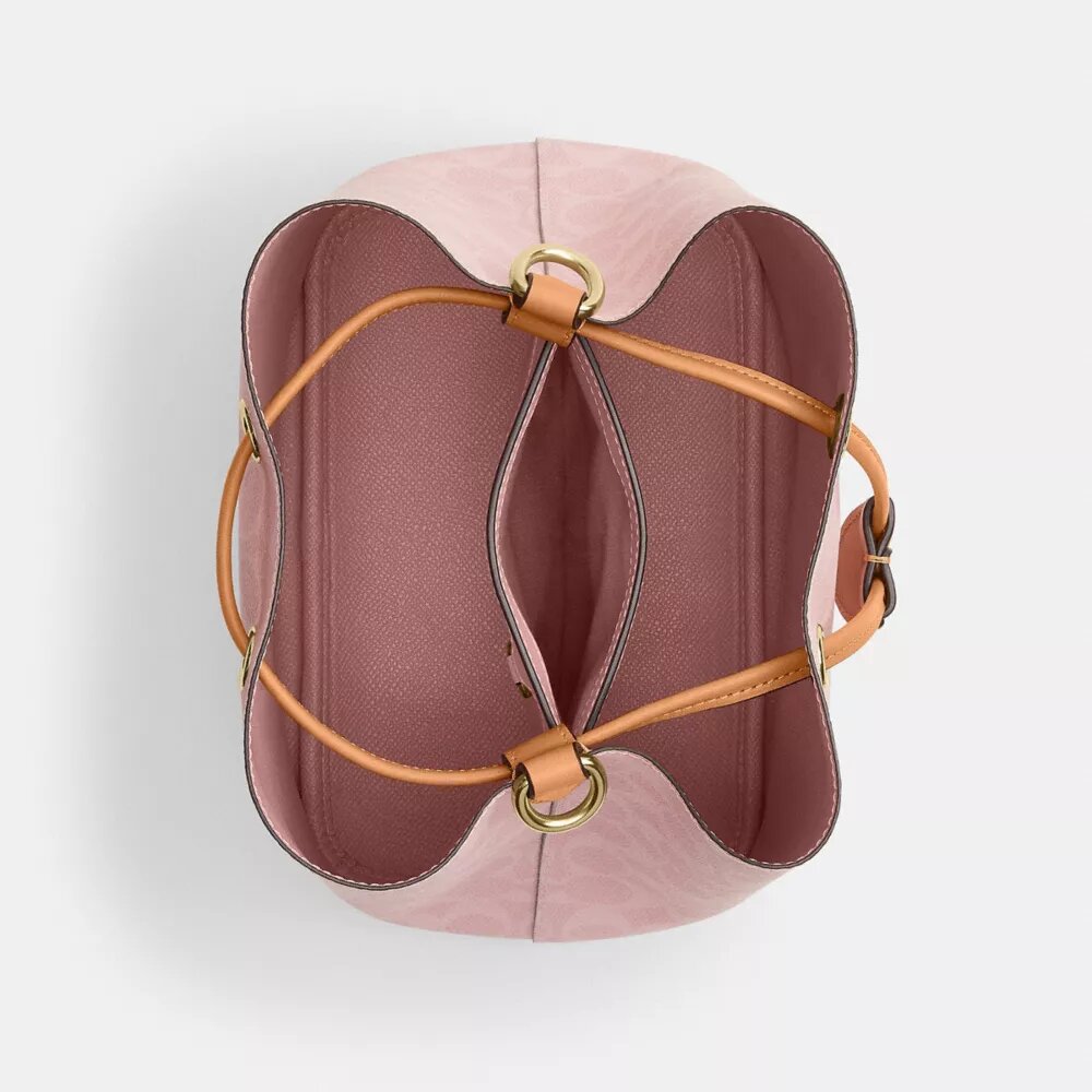 Rowan-bucketbag van Signature Canvas met bedels