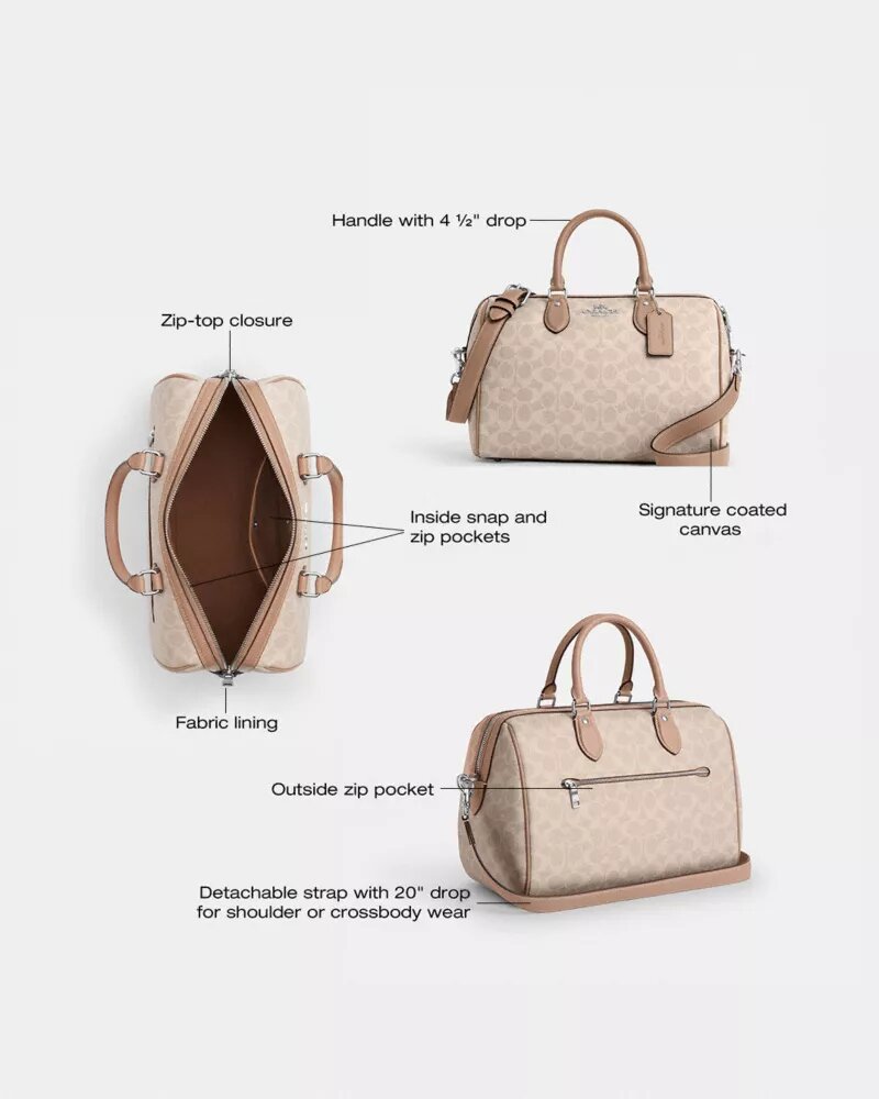 Rowan grote satcheltas van Signature Canvas