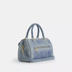 Rowan-satcheltas in ‘Loved Denim’ met bedels